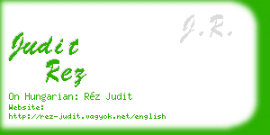 judit rez business card